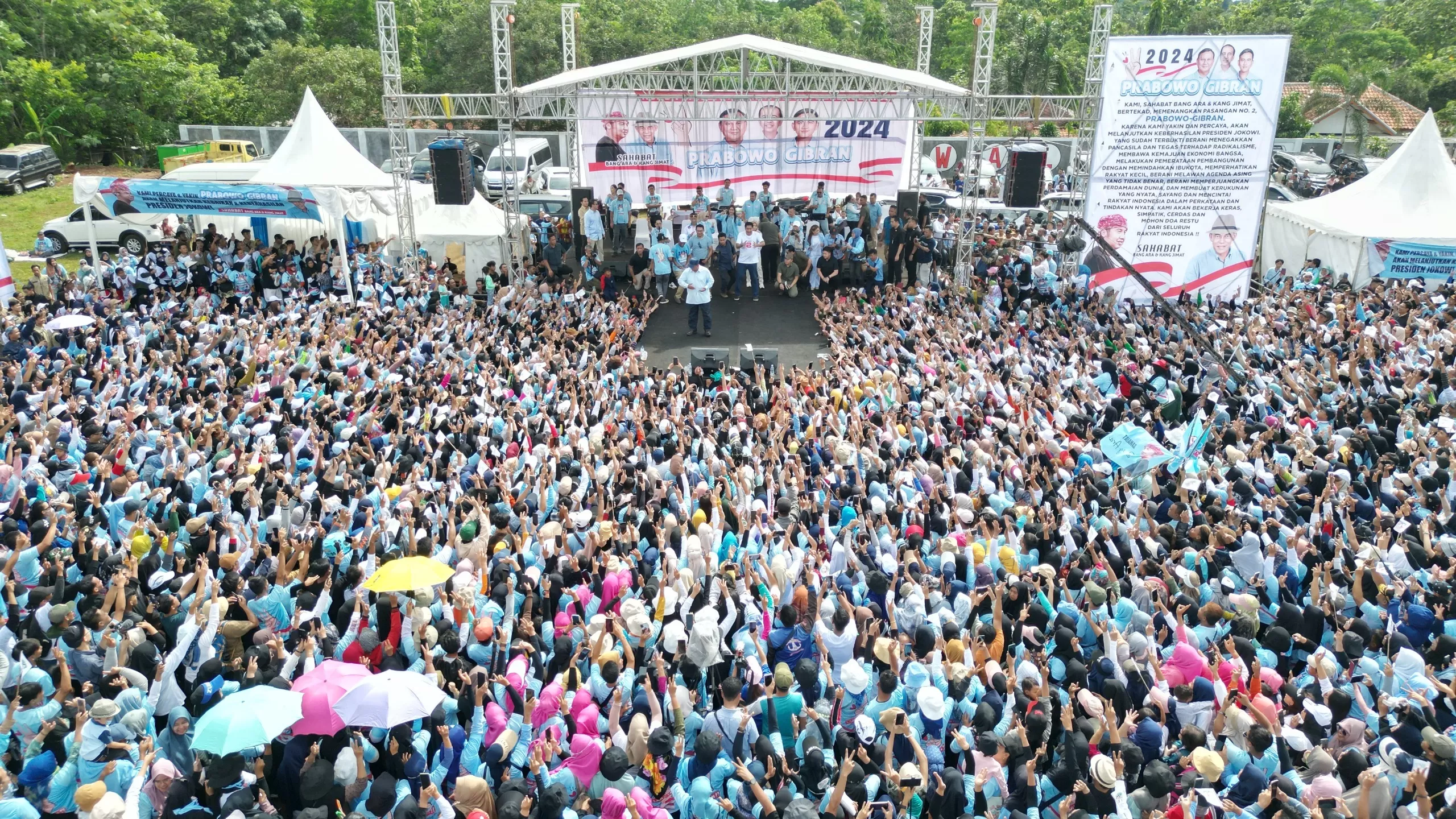 Di Hadapan Warga Subang, Prabowo Tegaskan Bakal Teruskan Program Jokowi