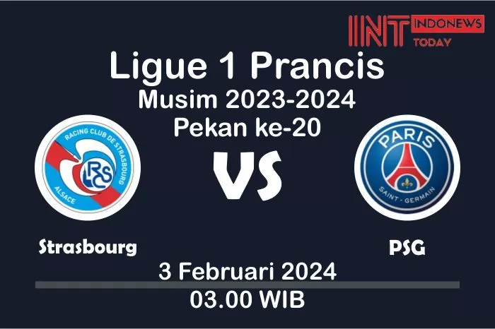 Prediksi Skor Ligue 1 Prancis 3 Februari 2024: PSG Lebih Diunggulkan Menang Besar atas Strasbourg