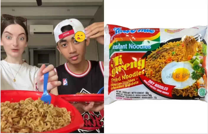 Patahkan takhta Indomie? Inilah merek mie instan lain yang dipilih bule cantik saat battle review: Enak banget!